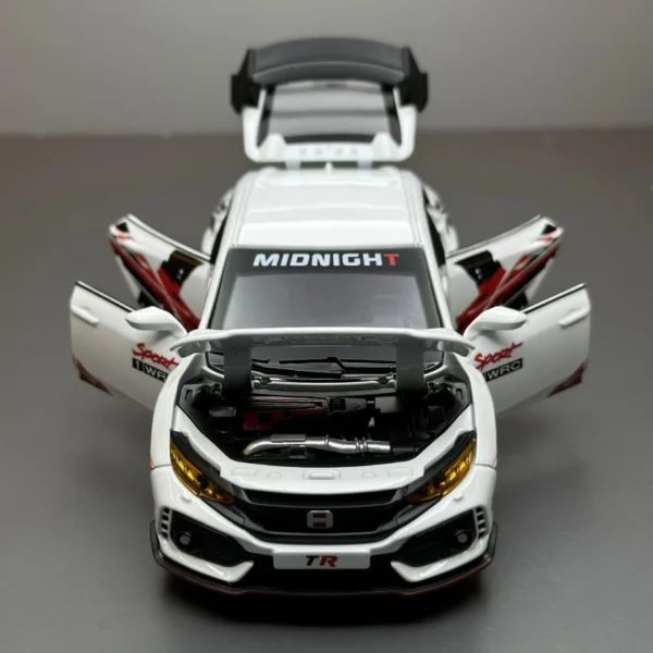 White Honda Civic Type R toy car.