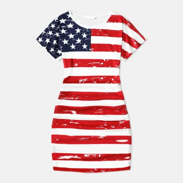 Mommy and me Clothes Summer 4th of July Girl Outfits Family Look Mom and Daughter Dresses Independance Day Costume Dress - Image 2