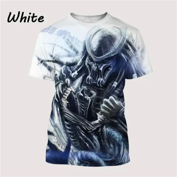 Predator Men Women Casaul Funny 3D Printed T Shirt Streetwear Harajuku Fashion Short Sleeve Hip Hop Sreet Style Tees Shirt Tops