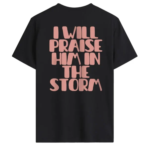 New Women's T-Shirt With ENERGY FLOWS with I will praise him in the storm Printed suitable Fashion casual suitable Fashion - Image 5