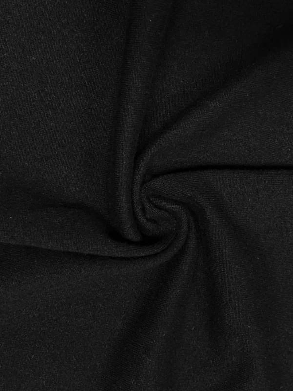 Closeup of black fabric texture.