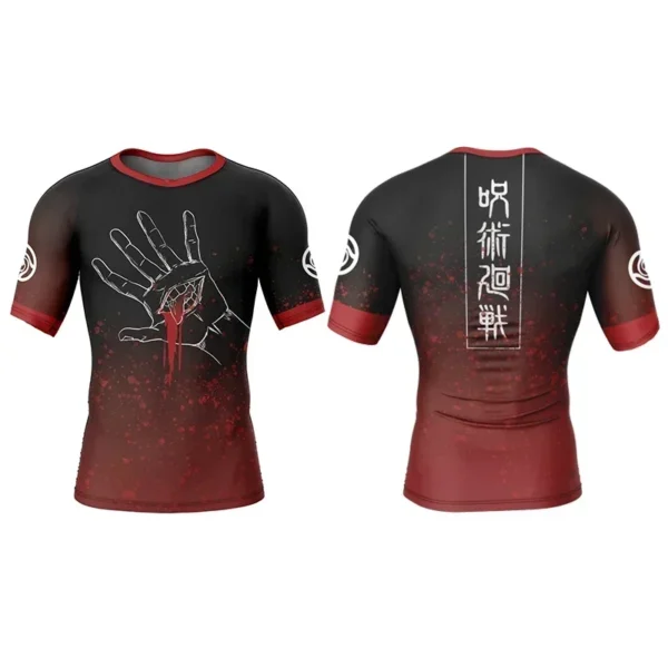 2024 Fashion Men's Fitness Graphic T-shirt Anime Jiu-jitsu 3D Printed Compression Fitness Undershirt Oversized Men Clothing Top - Image 5