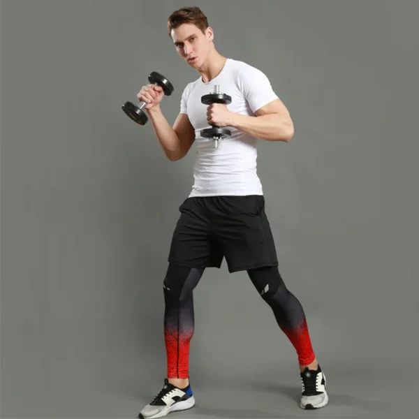 Mens Compression Pants Quick Dry Fit Sportswear Running Tights Men Legging Fitness Training Jogging Pants Sport Gym Leggings - Image 5