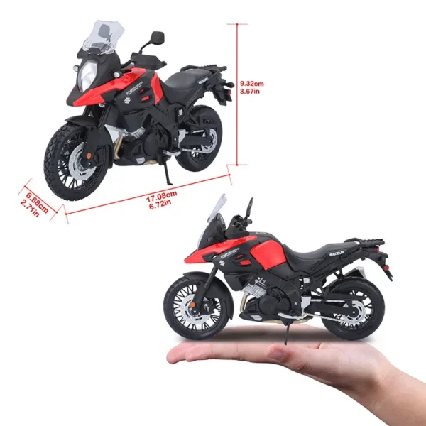 Maisto 1:12 Suzuki Hauanisa 2022 Alloy Motorcycle Genuine Classic Brand Die Casting Model Collectible Gift Toy - Image 2