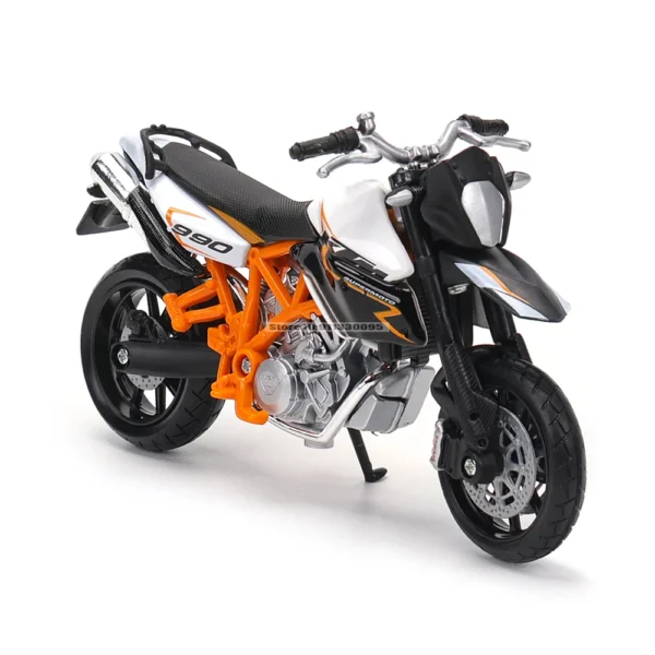 Bburago 1:18 KTM 990 Supermoto R alloy motorcycle Honda Africa Twin Adventure authorized model toy car gift collection - Image 2