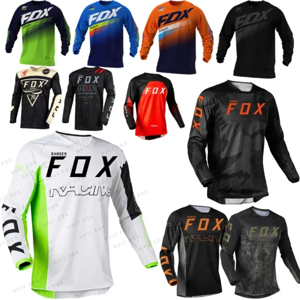 2023 Motocross Mountain Enduro Bike Clothing Bicycle Moto Downhill T-shirt Ranger Fox Women Men Cycling Jersey MTB Shirts BMX