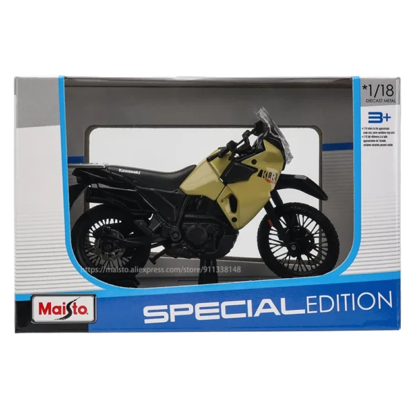 Maisto 1:18 kakawasaki H2R KLR 650 die-casting motorcycle model alloy collection hobby toy gift off-road motorcycle - Image 6