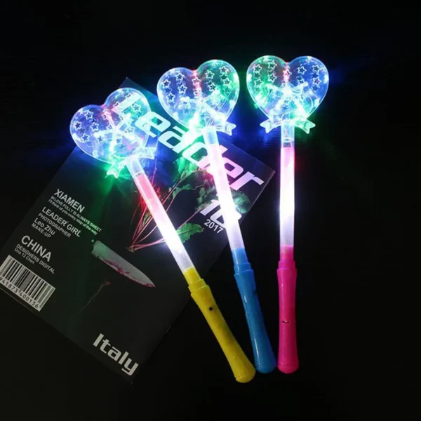 5pcs Glowing Stick Magic Glow Stick Flashing Fairy Stick Night Market Stall Children's Toys Happy Birthday Party Decor Favor - Image 2