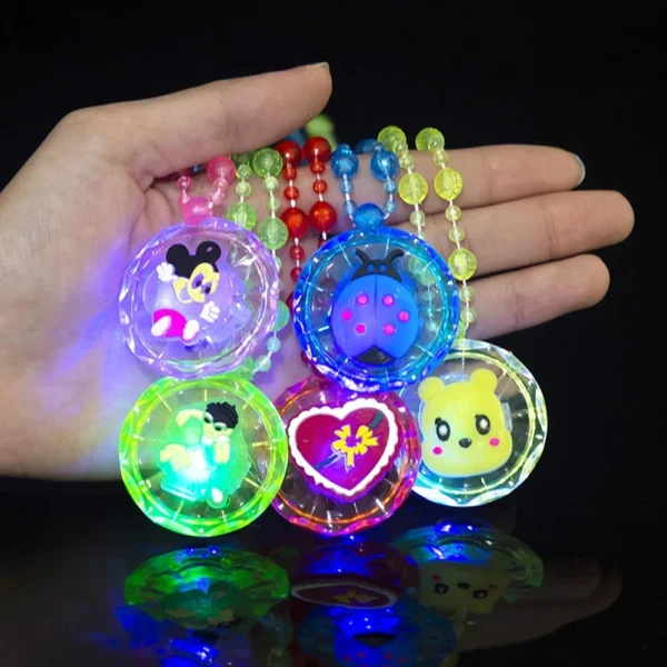 12-96Pcs LED Light Up Cartoon Necklace Kids Birthday Party Wedding Guest Gift Souvenir Christmas Carnival Reward Pack Party Gift - Image 4