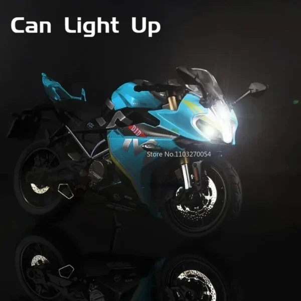 1/12 Spring Breeze 250SR Motorcycle Model Toy Car Alloy Diecast with Sound Light Motorbike Models Toys for Boys Collection Gifts - Image 2