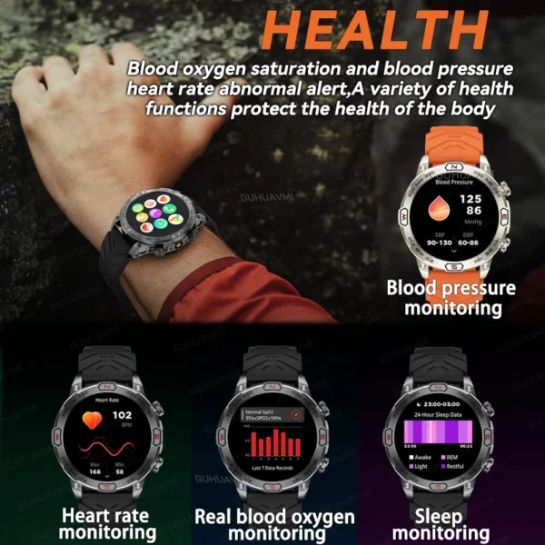 Smartwatch health monitoring features.