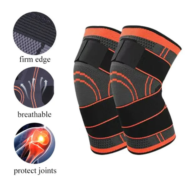 1pc Knee Brace Knee Sleeve Support For Men And Women Knee Pads For Running, Hiking Meniscus Tear Arthritis Joint Pain Relief - Image 3