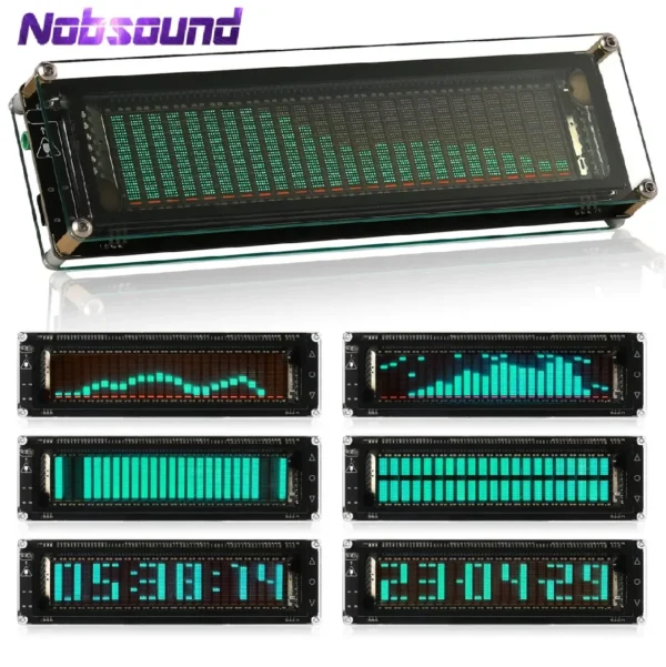 LED audio level meter display.