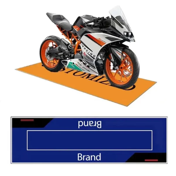 Motorcycle Polyester Parking Mat Display Carpet Racing Bicycle Carpets Mat Anti-slip Bedside Rugs Customized Display Mat Parking - Image 5