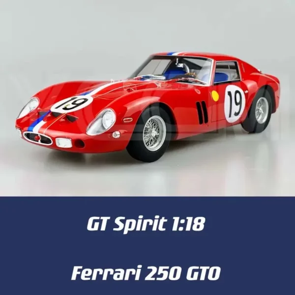 Limited Edition 1:18 1960 Ferrari 250GTO Latte Art Racing Edition Resin Model Car Toys Die-cast Model Classic Car Collectible - Image 2