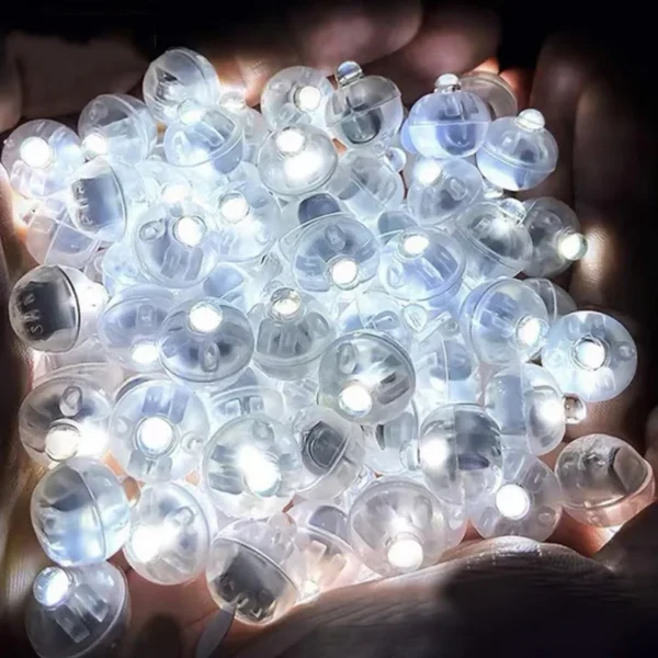 10-50Pcs Mini LED Round Ball Glow Light Balloon Flashing Luminous Tumbler Ball Lamp Lantern Light Birthday Wedding Party Decor - Image 2