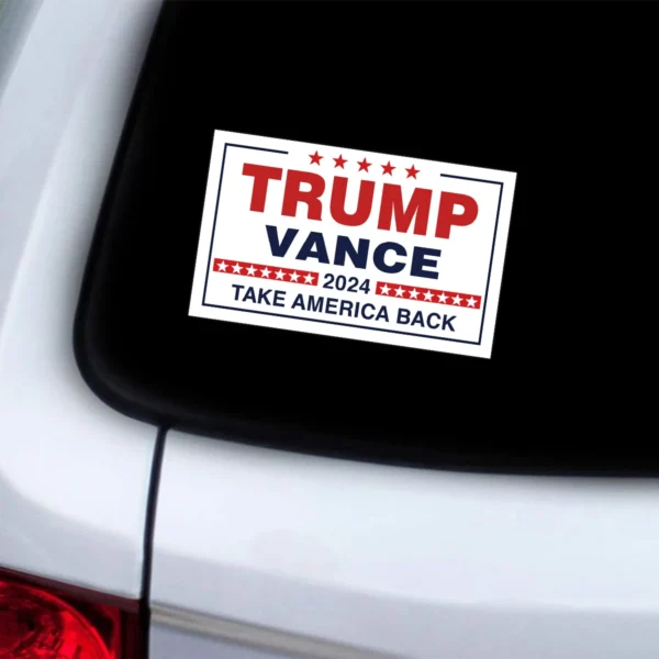 Trump Vance 2024 Stickers Presidential Election Bumper Sticker Make America Great Again Car Decals 10 sheets Waterproof Stickers - Image 5