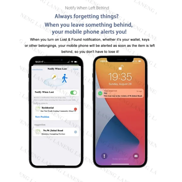 Wireless GPS Smart Tracker Work with Apple Find My APP NTag Anti Lost Reminder Device MFI Rated Locator Car Key Pet Kids Finder - Image 5