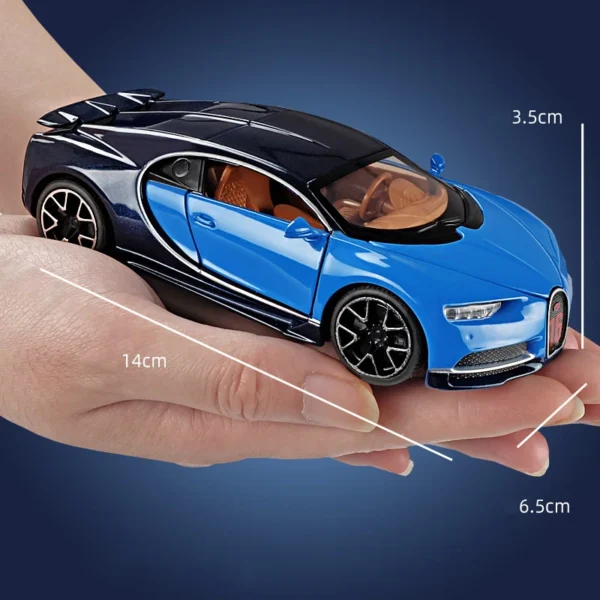 1:32 Bugatti Chiron Sports Car Metal Toy Alloy Car Diecasts & Toy Vehicles Car Model Sound and Light Model Car Toys For Children - Image 3