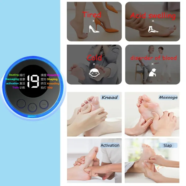 Foot Massager EMS Rechargeable Massage Mat Foot Relaxation Pads Electric Foot Massage Tool To Relieve Sore Feet Home Fitness - Image 3