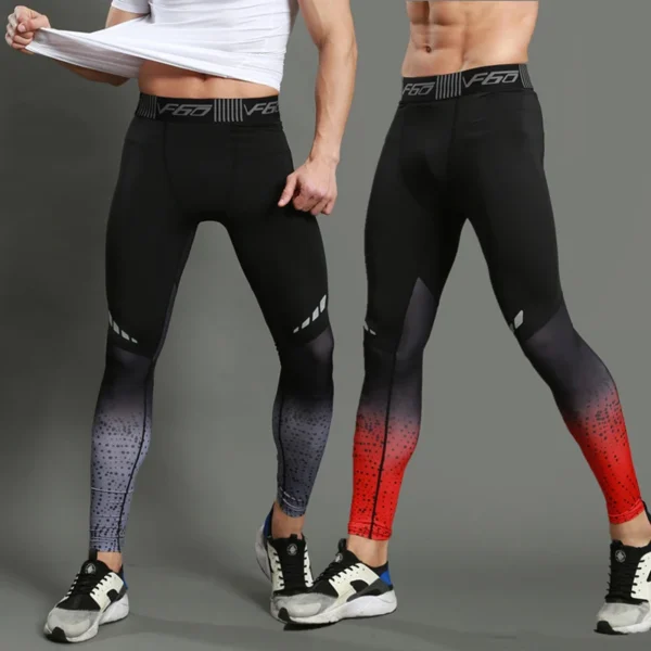 Mens Compression Pants Quick Dry Fit Sportswear Running Tights Men Legging Fitness Training Jogging Pants Sport Gym Leggings - Image 2