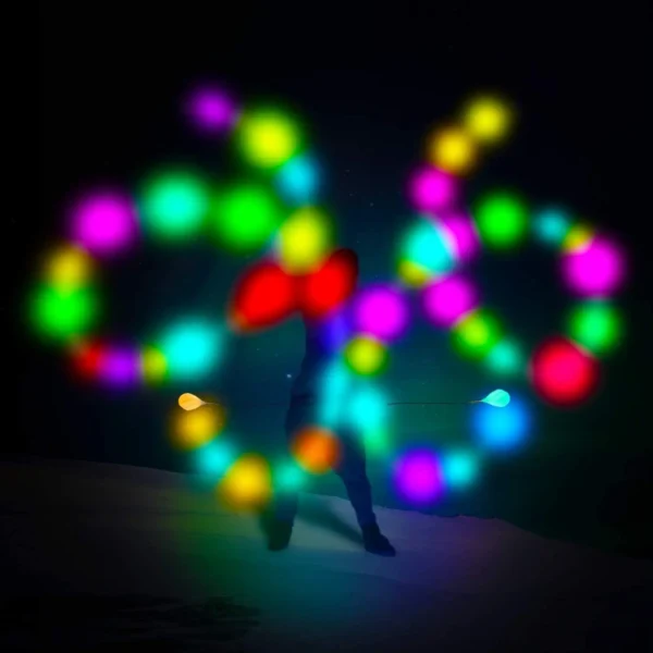 1pc LED Balls Glow Balls Soft Glow Balls For Beginners And Professionals Rainbow Fade And High Strobe Spinning Light Up - Image 6