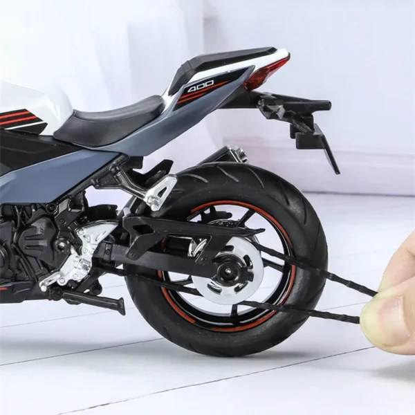 1:12 Kawasaki Ninja 400 Alloy Sports Motorcycle Model Diecast Street Race Motorcycle Model Simulation Sound and Light Kids Gifts - Image 6