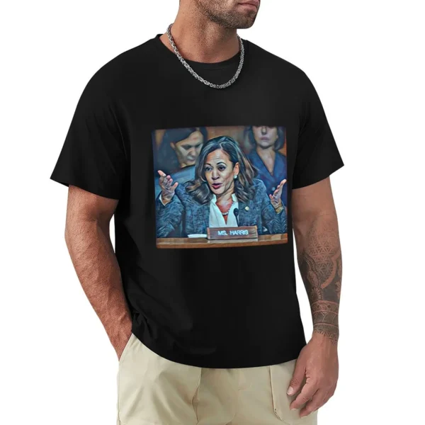 male tee-shirt Men's t-shirts brand Kamala Harris T-Shirt Short sleeve tee men clothes