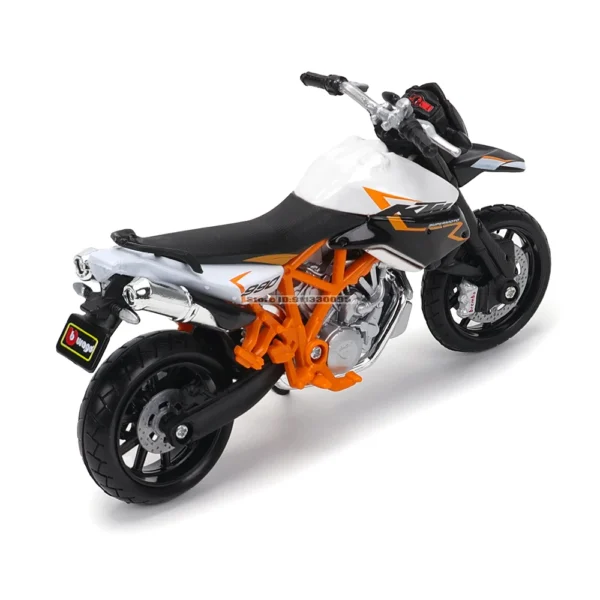 Bburago 1:18 KTM 990 Supermoto R alloy motorcycle Honda Africa Twin Adventure authorized model toy car gift collection - Image 3