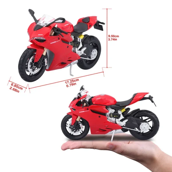 Maisto 1:12 Ducati 1199 Panigale KTM RC 390 simulation alloy motocross authorized motorcycle model toy car Collecting gifts - Image 3