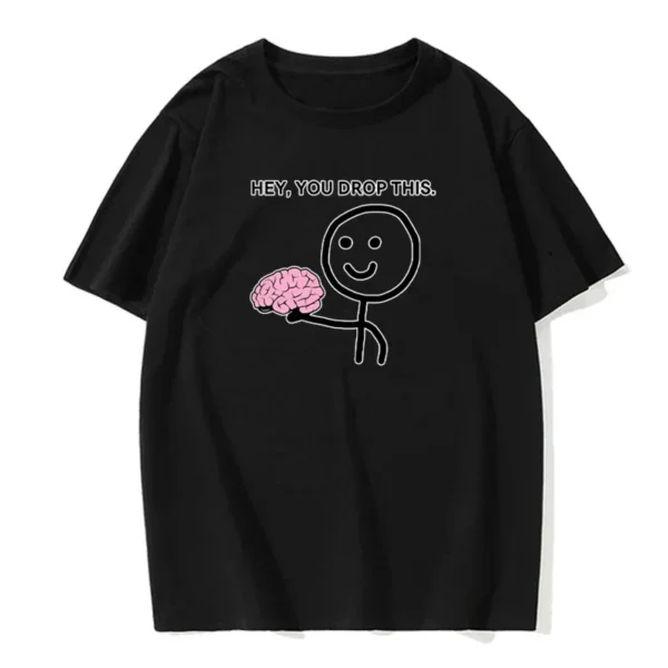 Funny Please Use This Your Brain Sarcasm T Shirts Graphic Cotton Streetwear Short Sleeve Harajuku Humor Joke T-shirt Men - Image 2