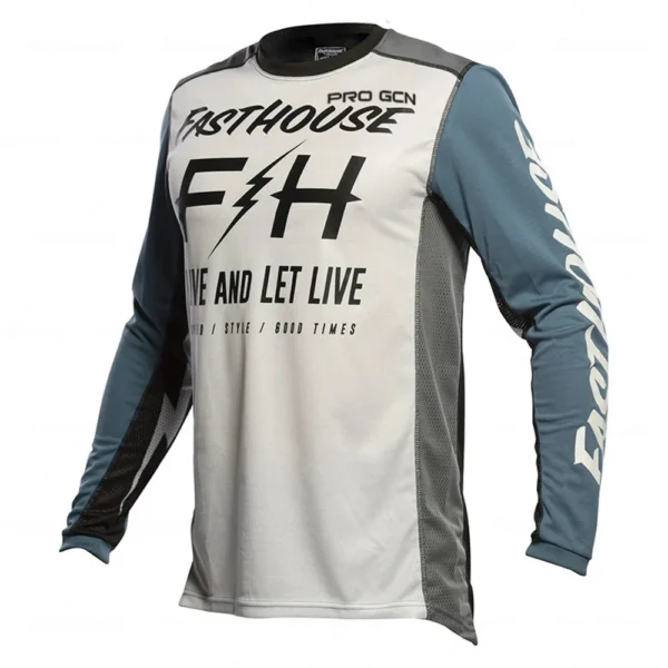 Moto Bicycle Jersey Sleeve Cycling Enduro Mtb Shirt Downhill T-shirt Camiseta Motocross Mx Mountain Bike Clothing FASTHOUSE MTB - Image 6