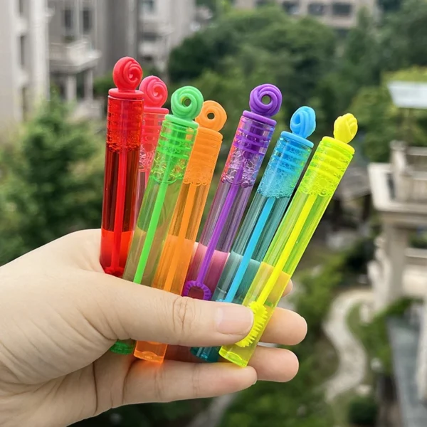 8/24pcs Colorful Bubble Soap Bottle Wand Soap Liquid Tube Kids Birthday Party Favors Pinata Filler Toys Wedding Gifts For Guest - Image 2