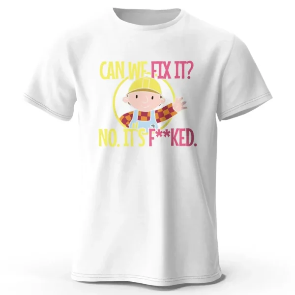 Can We Fix It Funny Repair Printed Tshirt Fashion Man Classic Vintage Funny T-Shirt for Male Women Sportswear Tops Tees 42840 - Image 2