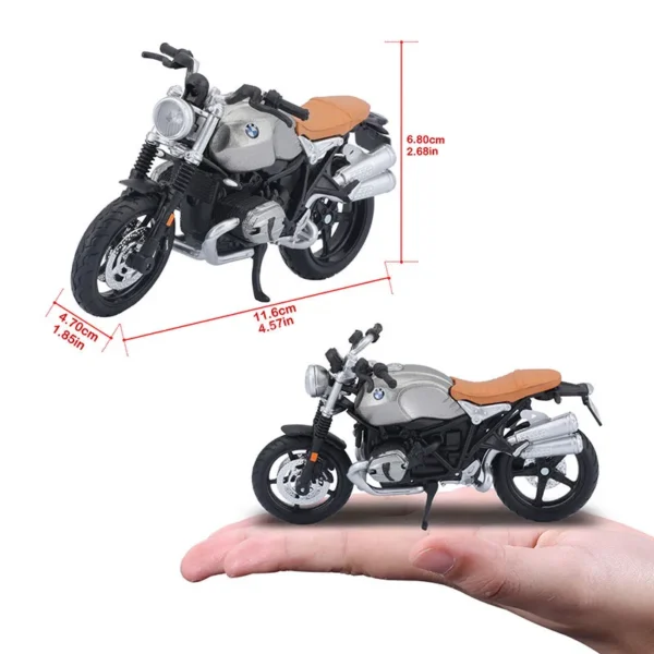 Maisto 1:18 BMW 1250GS R nineT Scrambler Fuel Tank Alloy Motorcycle Model Genuine Static Diecast Model Collectible Gift Toy - Image 2