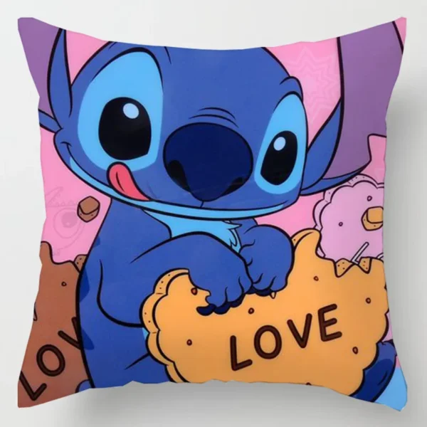 Anime Figure Disney Stitch Double Sided Print Pillowcase Kawaii Stitch Pillow Pillowcase Children Room Interior Decoration Gifts - Image 6