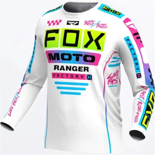 RangerFox - Men's Decline T-shirt Mountain Biking Sportswear MTB DH Motochass jersey Quick Dry Anti-sweat Breathable - Image 2