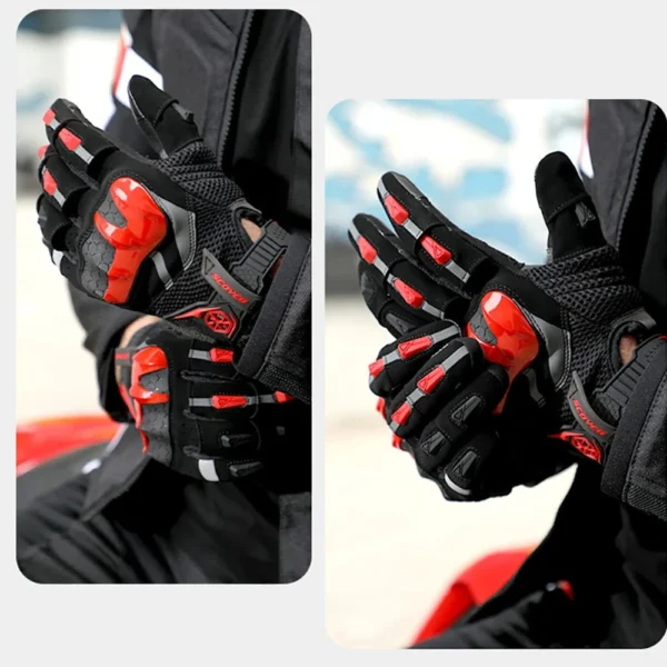 SCOYCO Motorcycle Gloves Summer Breathable Anti-fall Motocross Riding Gloves Touch Screen Guantes Gloves Motorcycle Accessories - Image 3