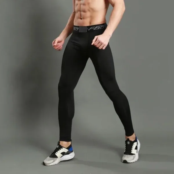 Mens Compression Pants Quick Dry Fit Sportswear Running Tights Men Legging Fitness Training Jogging Pants Sport Gym Leggings - Image 4