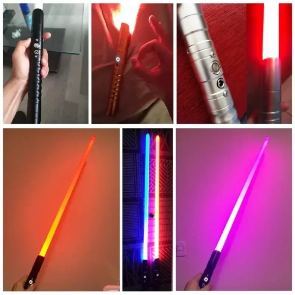 2024 Hot 100CM Lightsaber 11 Color Light Saber Metal Sword Rgb Discoloration Laser Saber Children's Cosplay Toys Christmas Gift - Image 6