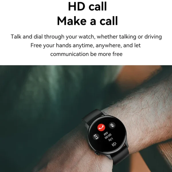 Smartwatch making a phone call.