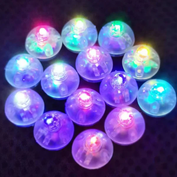 50/100Pcs LED Balloon Light Colorful Flashing Luminous Tumbler Ball Lamp Small Round Ball Light for Wedding Party Birthday Decor