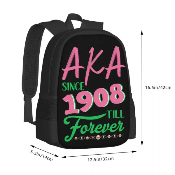 Alpha Sorority Kappa Alpha AKA Travel Laptop Backpack, Business College School Computer Bag Gift for Men & Women - Image 2