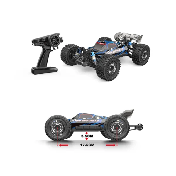 Remote control 4WD off-road truck.