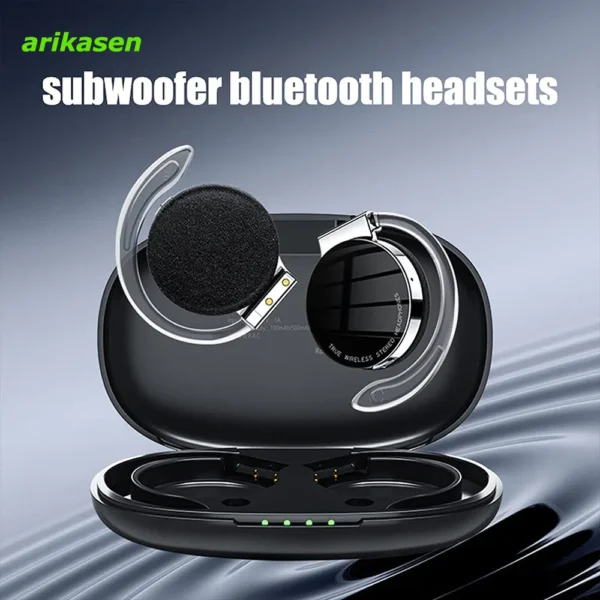 Open Ear Headphones TWS Wireless Bluetooth Earphones Noise Cancelling Microphones Headsets with Lights for Night Runnning Sport - Image 4