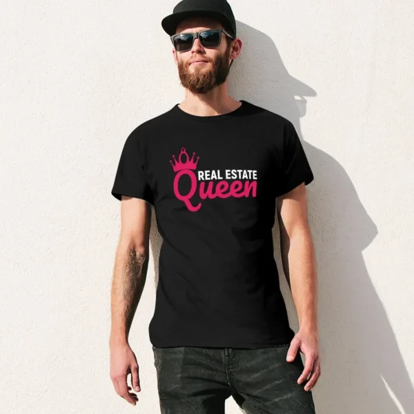 Real Estate Queen T-Shirt Blouse cute clothes tshirts for men blanks boys whites summer tops mens big and tall t shirts - Image 3