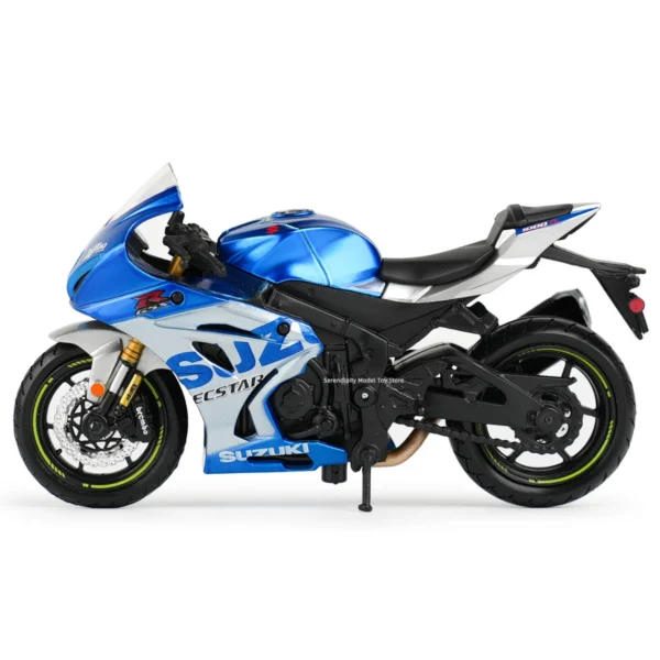 Bburago 1:18 2021 Suzuki GSX-R1000 R Static Die Cast Vehicles Collectible Motorcycle Model Toys - Image 5