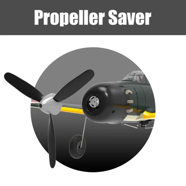 Propeller saver for airplane propeller.