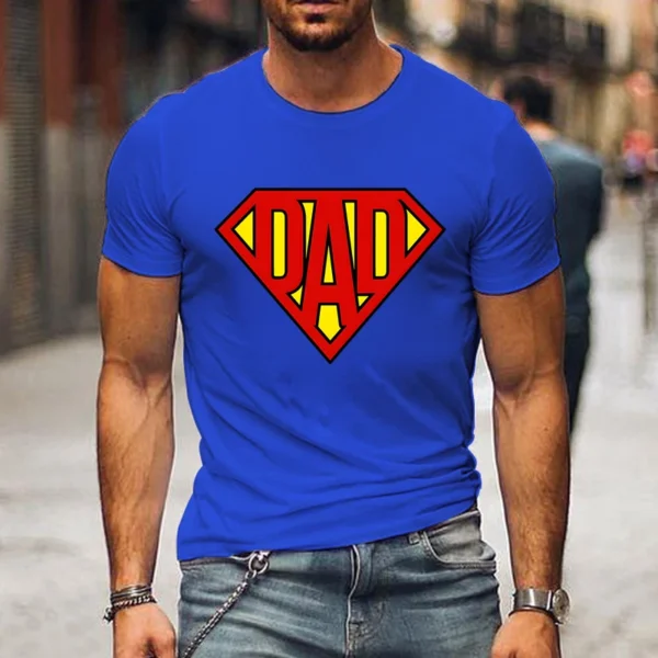 Fashion Funny Dad T Shirts Men Summer Harajuku Short Sleeve Streetwear Tops Father's Day Gift Loose Tees Round Neck Men Tshirt - Image 3