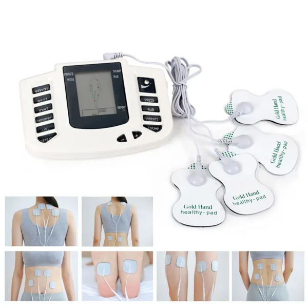 EMS Unit Physiotherapy Massager Set Muscle Relax Stimulator Digital Therapy Machine 16 Patches Slippers Gloves Wristband Socks - Image 3